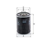Фильтр масляный MANN-FILTER W 6019